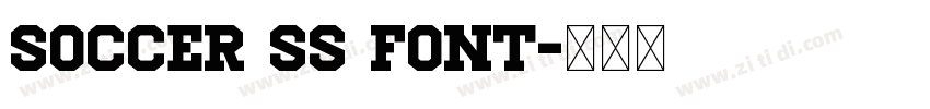Soccer SS font字体转换